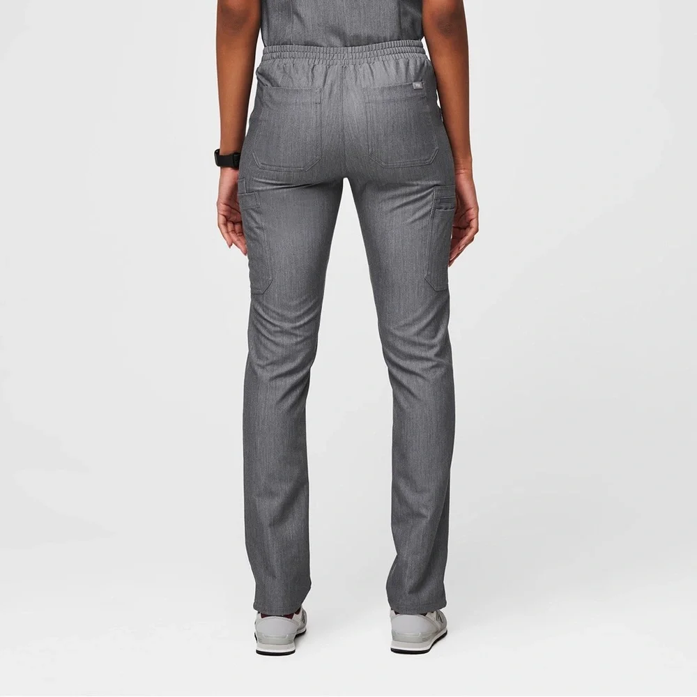 Figs NWT Yola Elastic Waistband Skinny Scrub Pants™ Graphite/Teal XXS/T